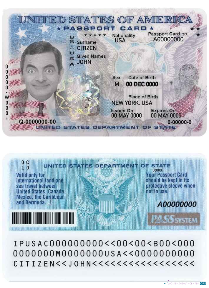 Download USA passport ID card PSD template, fully editable, version 2 (1) Photoshop template